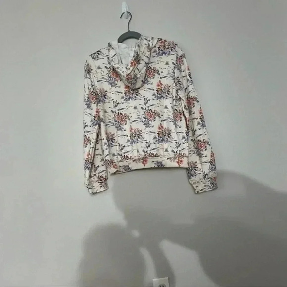 Bobeau Brandy Water Lily French Terry Hoodie Medium - Picture 4 of 7